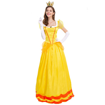 Super Mario Bros Daisy Cosplay Disfraces Traje De Carnaval De Halloween Fiesta  Adulto Conjunto De Falda De Cosplay